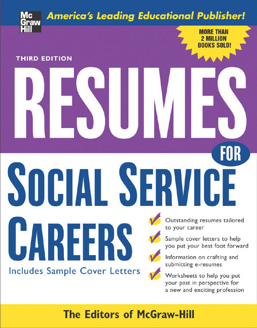 Resumes For Social Service Careers 3e