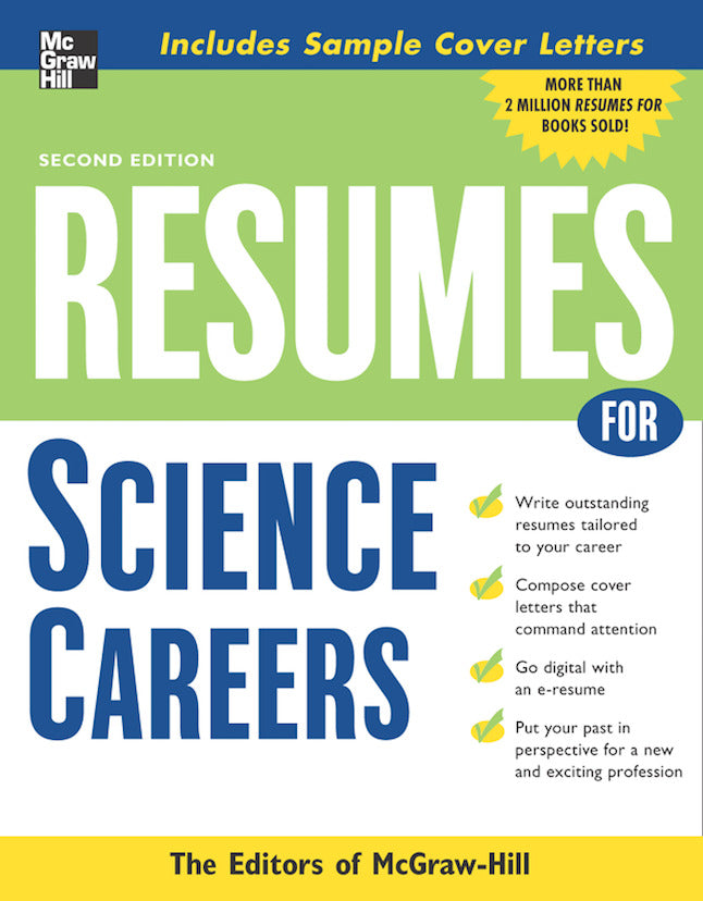 Resumes For Science Careers 2e