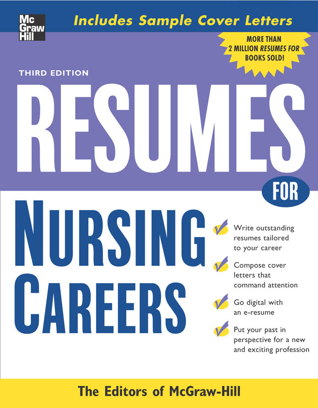 Resumes For Nursing Careers 3e