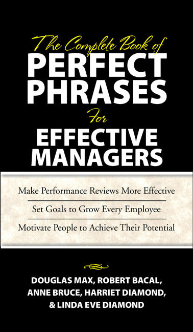 The Complete Book Of Perfect Phrases Book For Effective Managers