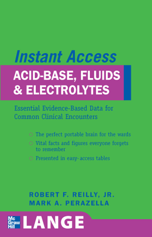 Lange Instant Access Acid Base Fluids & Electrolytes