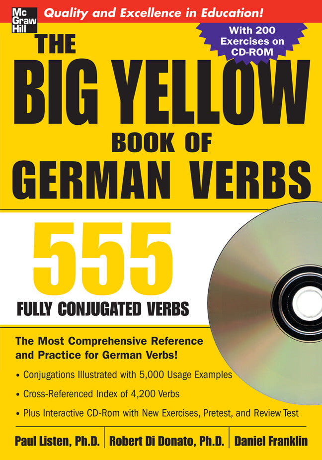 The Big Yellow Book Of German Verbs Book W Cd Rom
