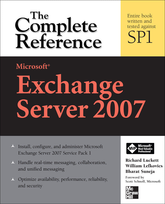 Microsoft Exchange Server 2007 The Complete Reference 2e