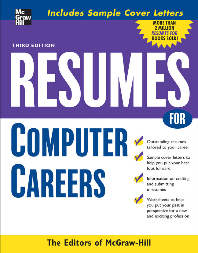 Resumes For Computer Careers 3e
