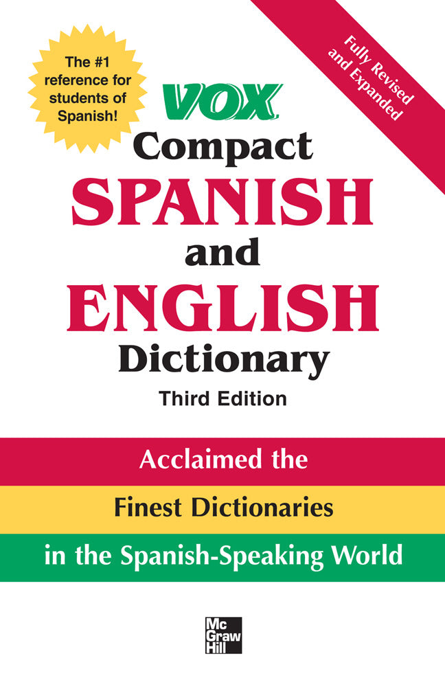 Vox Compact Spanish & English Dictionary 3e Hc 3e