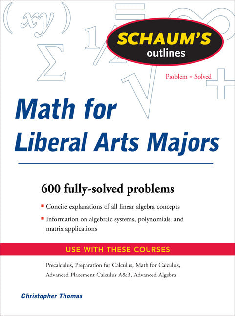 Schaums Outline Of Mathematics For Liberal Arts Majors