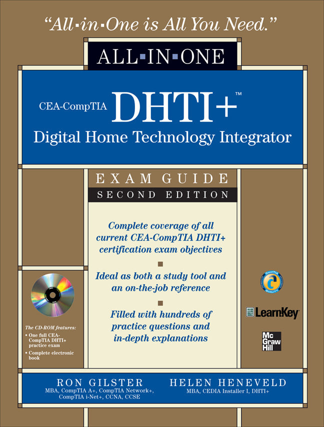 Cea Comptia Dhti+ Digital Home Technology Integrator All In One Exam Guide Second Edition 2e