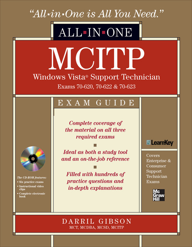 Mcitp Windows Vista Support Technician All In One Exam Guide Exam 70 620 70 622 & 70 623