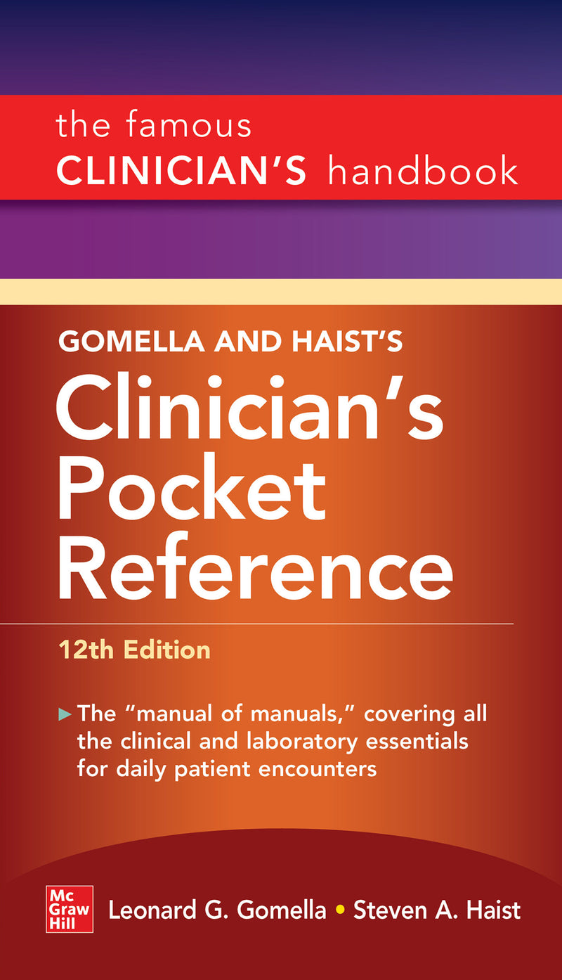 Gomella & Haists Clinicians Pocket Reference 12th Edition