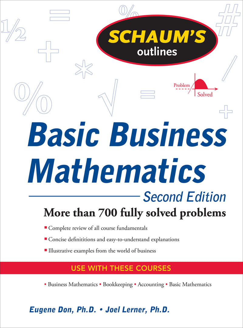 Schaums Outline Of Basic Business Mathematics 2ed 2e