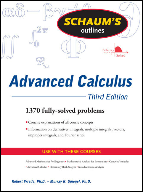 Schaums Outline Of Advanced Calculus Third Edition 3e