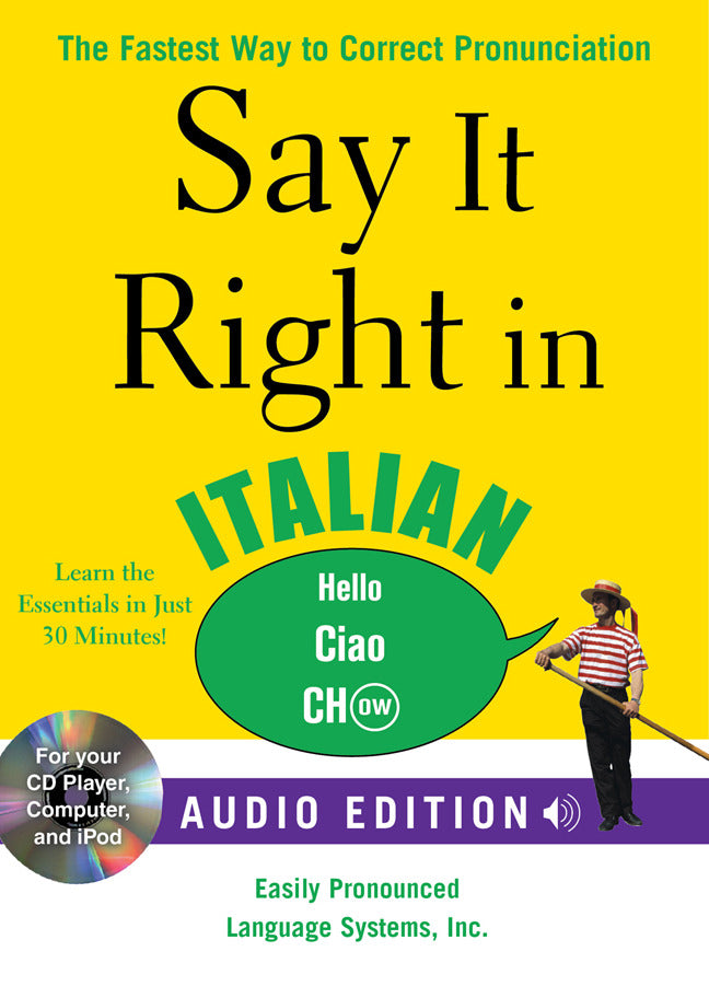 Say It Right In Italian Audio Cd & Book