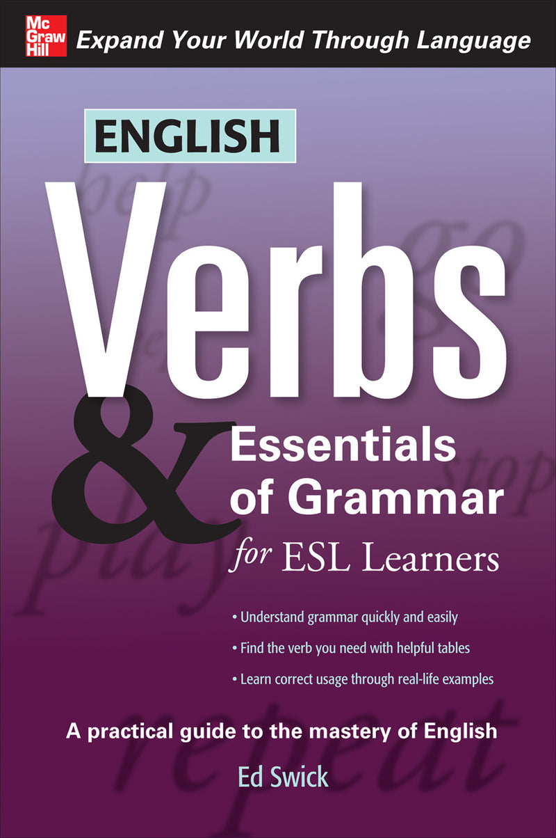 English Verbs & Essentials Of Grammar For Esl Learners