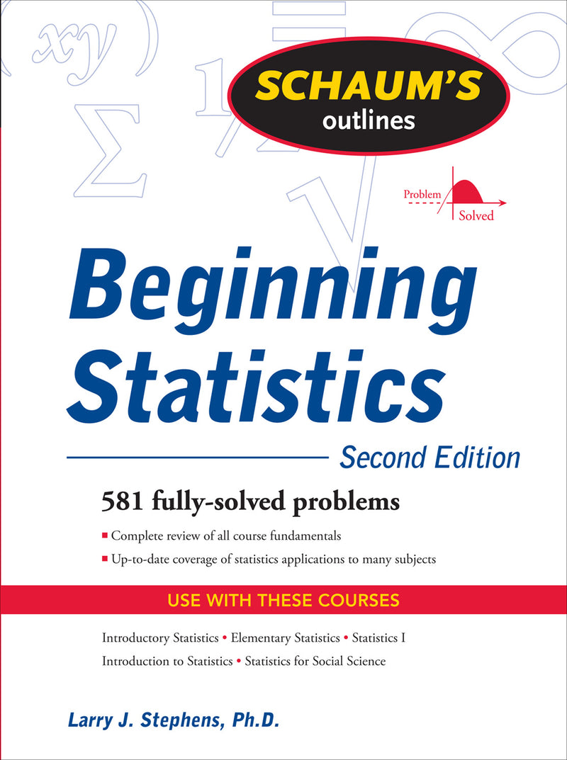 Schaums Outline Of Beginning Statistics Second Edition 2e