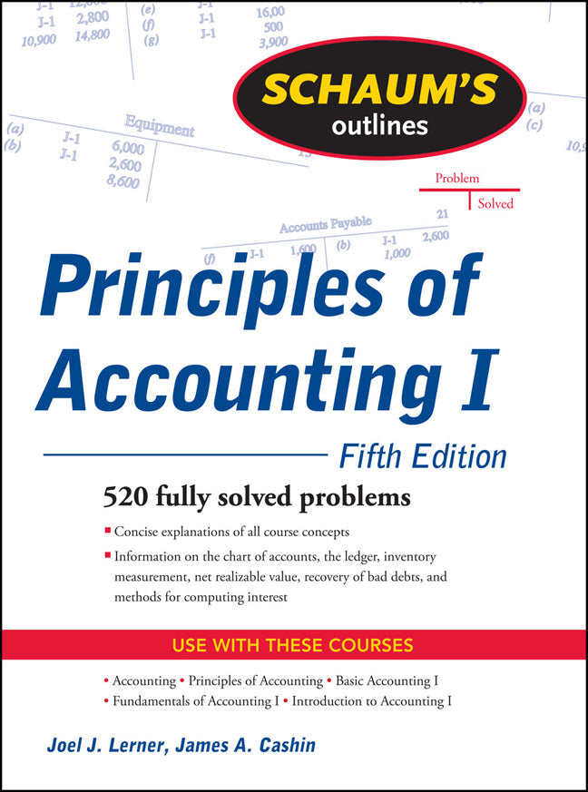 Schaums Outline Of Principles Of Accounting I Fifth Edition 5e