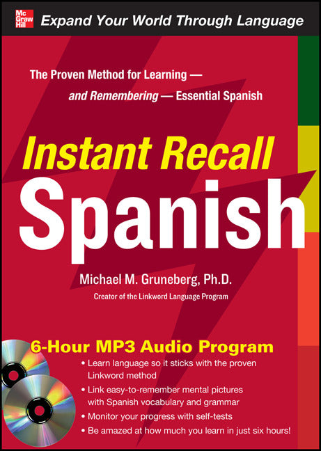 Instant Recall Spanish 6 Hour Mp3 Audio Program