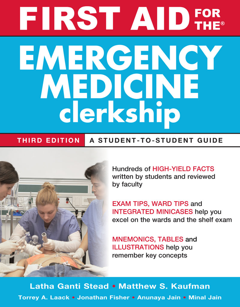 First Aid For The Emergency Medicine Clerkship Third Edition 3e