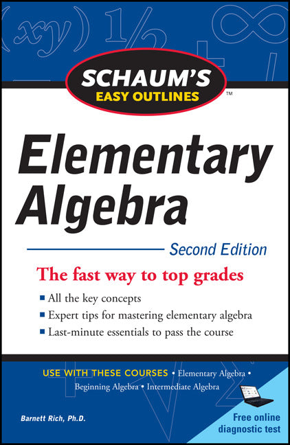 Schaums Easy Outline Of Elementary Algebra Second Edition 2e
