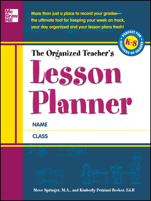 The Organized Teachers Lesson Planner