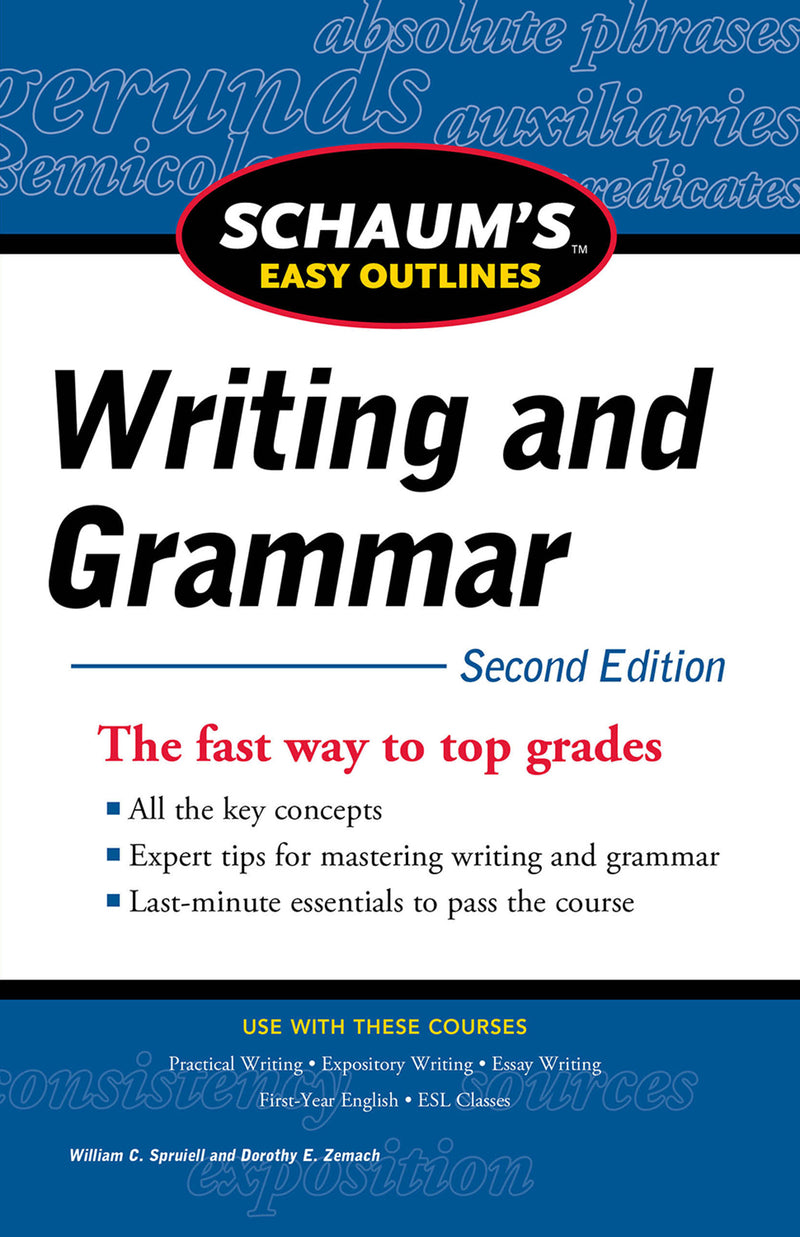 Schaums Easy Outline Of Writing & Grammar Second Edition 2e