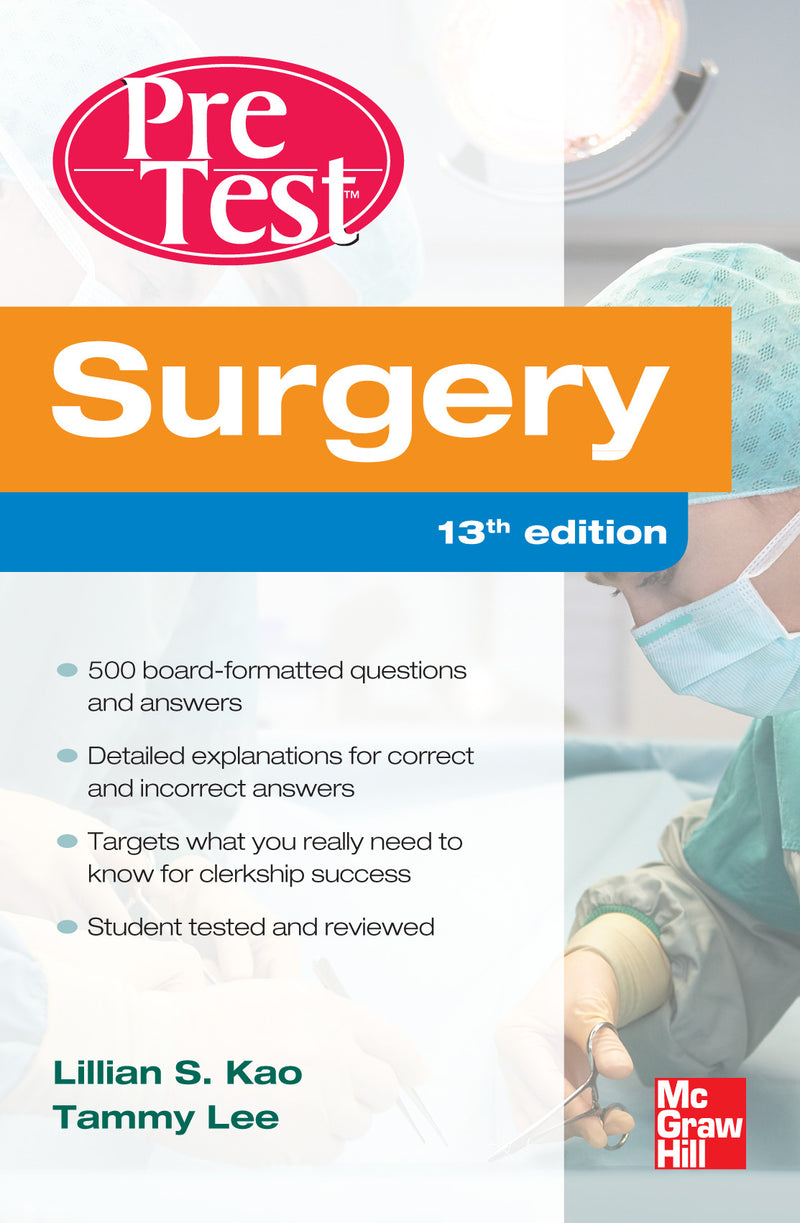 Surgery Pretest Self Assessment & Review Thirteenth Edition