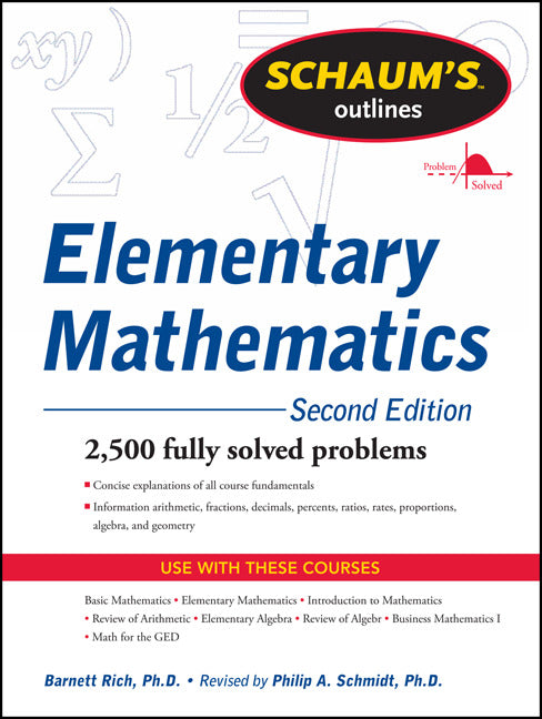 Schaums Outline Of Review Of Elementary Mathematics 2nd Edition 2e
