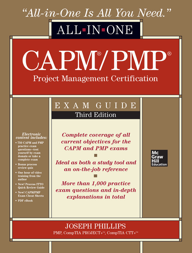 Capm Pmp Project Management Certification All In One Exam Guide Third Edition 3e