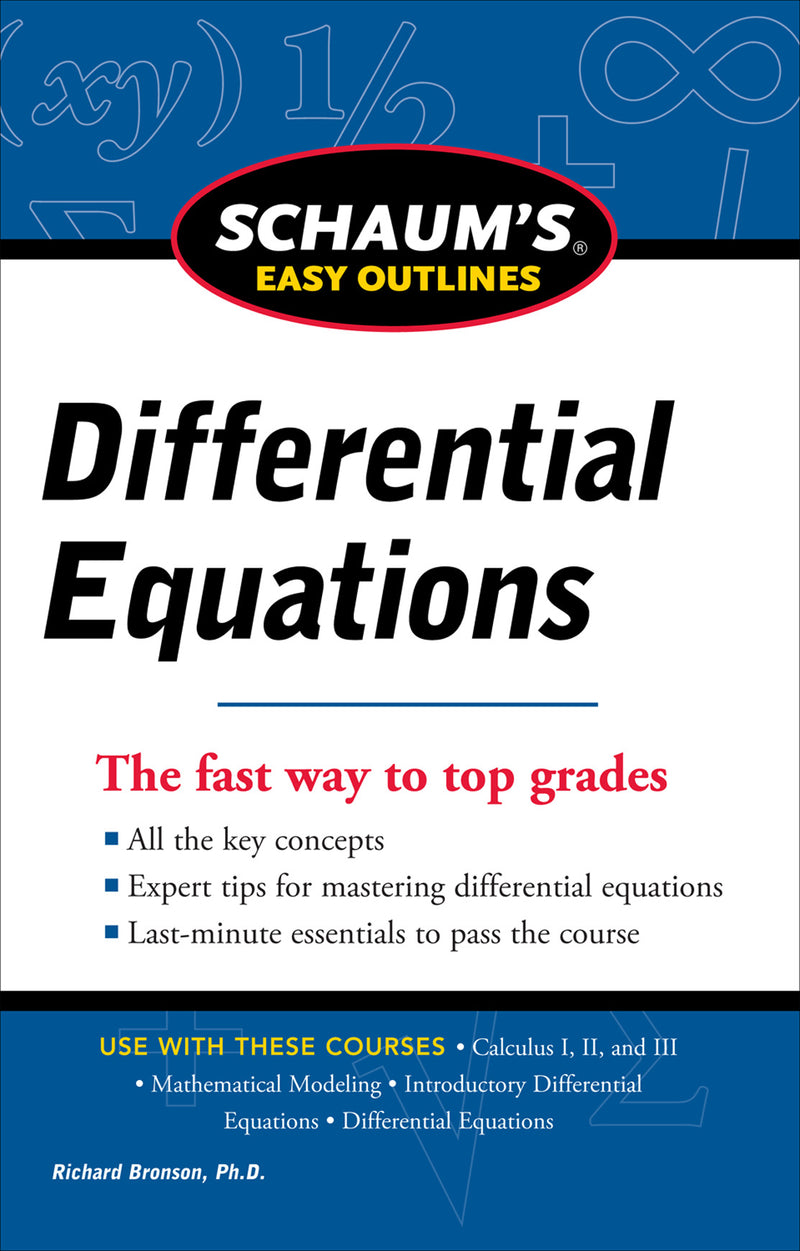 Schaums Easy Outline Of Differential Equations Revised Edition