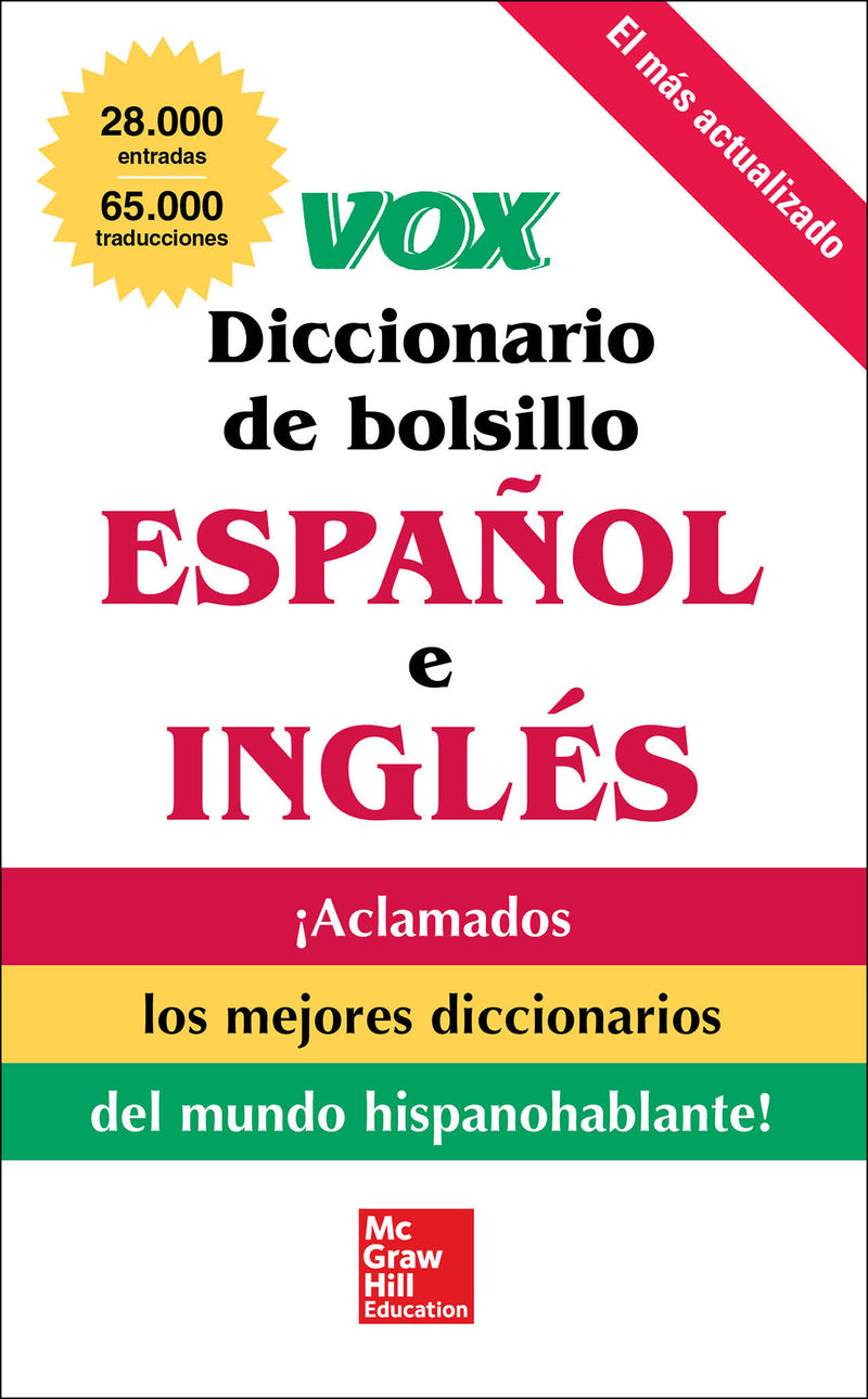 Vox Diccionario De Bolsillo EspaÃ±ol Y Ingles