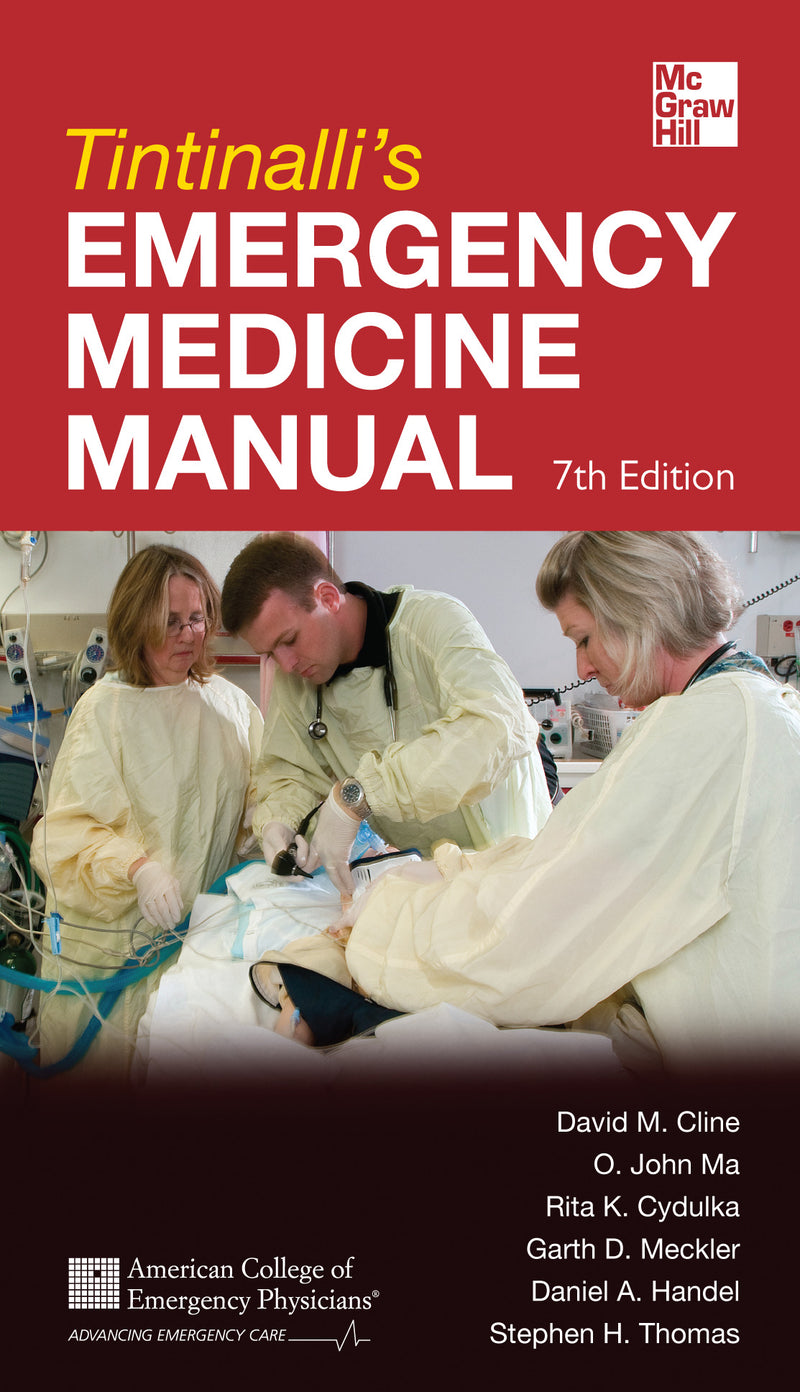 Tintinallis Emergency Medicine Manual 7th Edition 7e