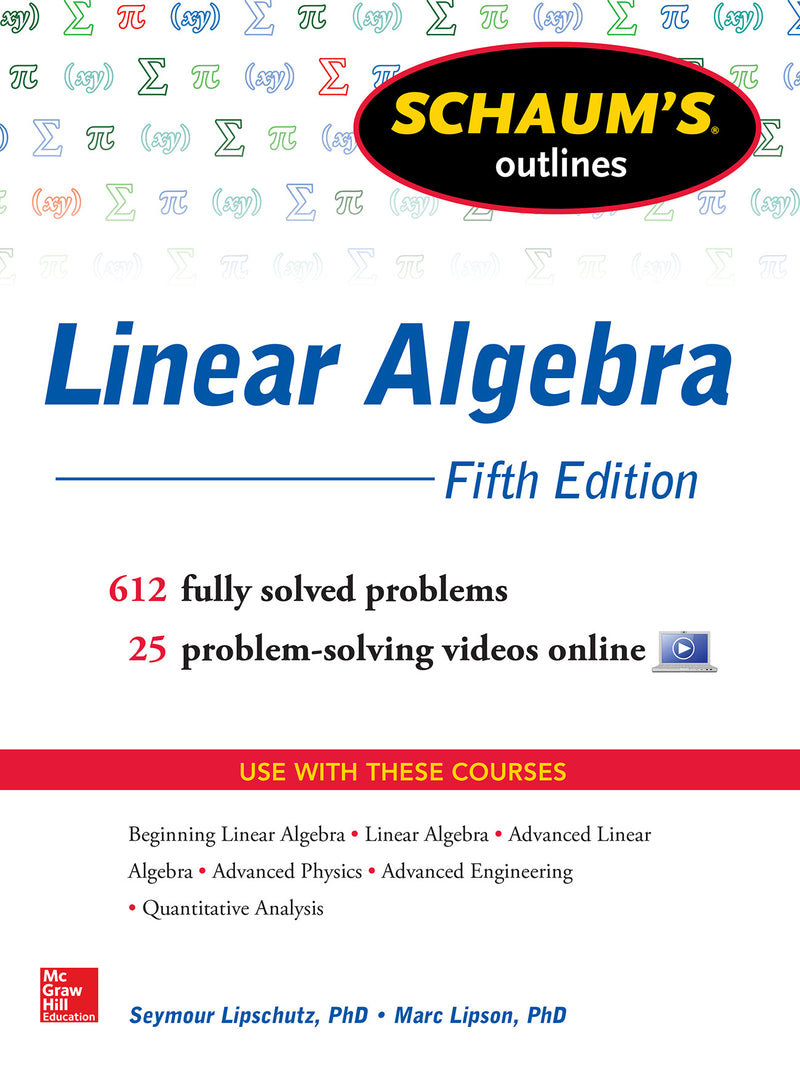 Schaums Outline Of Linear Algebra 5th Edition 5e
