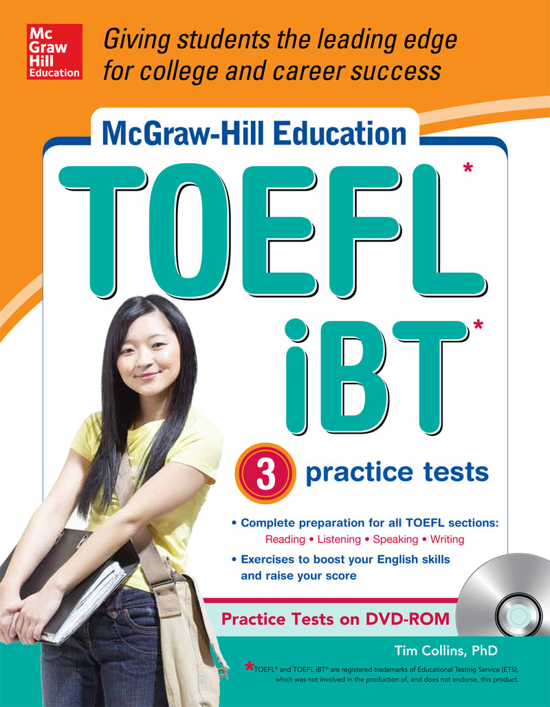 Mcgraw Hill Education Toefl Ibt With 3 Practice Tests & Dvd Rom