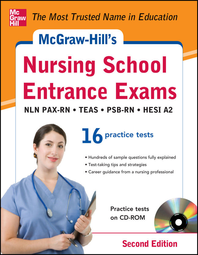 Mcgraw Hills Nursing School Entrance Exams With Cd Rom 2nd Edition 2e