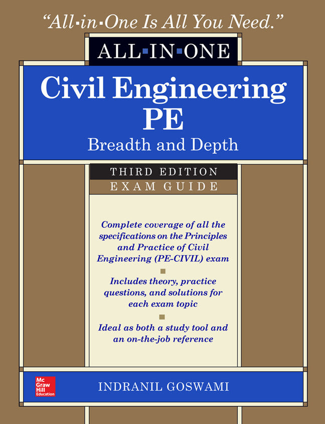 Civil Engineering All In One Pe Exam Guide Breadth & Depth Third Edition 3e