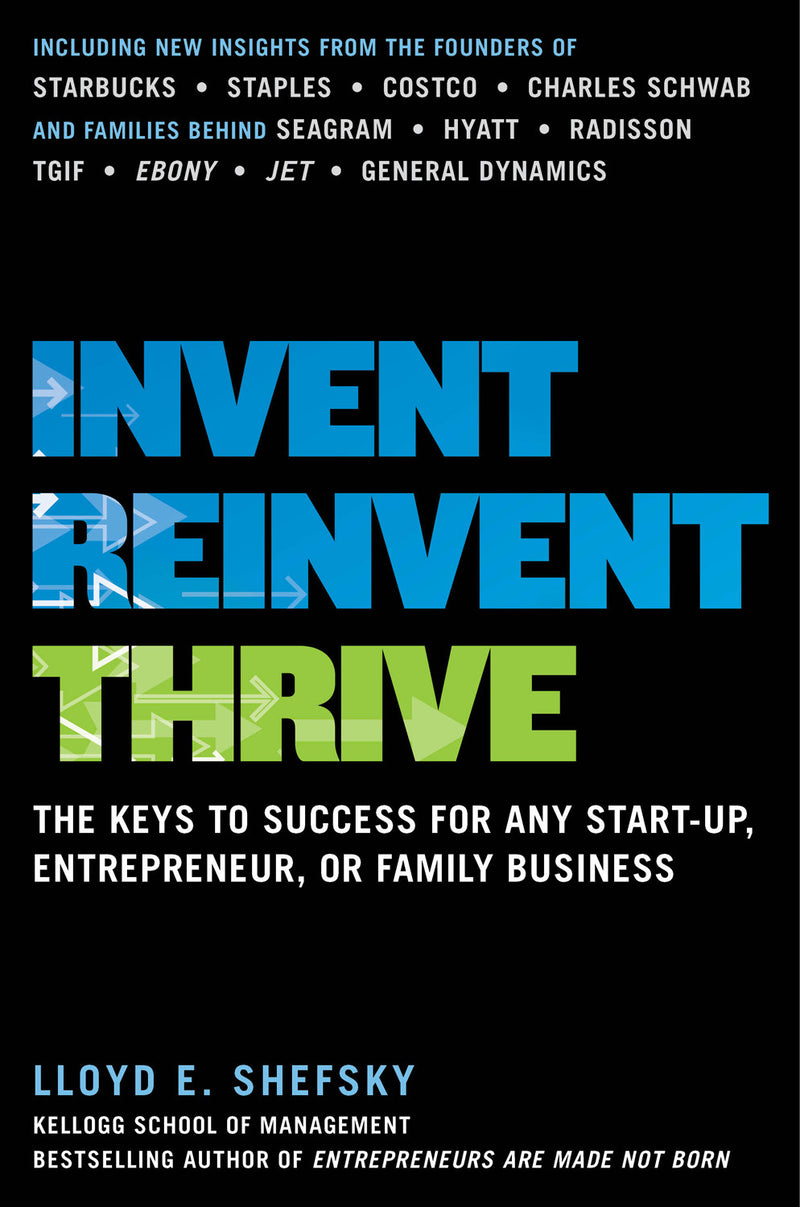 Invent Reinvent Thrive The Keys To Success For Any Start Up Entrepreneur Or Family Business