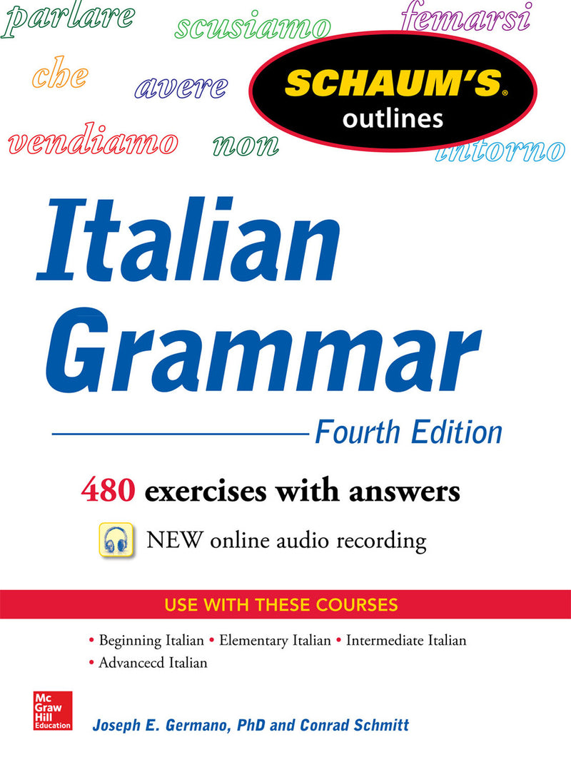 Schaums Outline Of Italian Grammar 4th Edition 4e