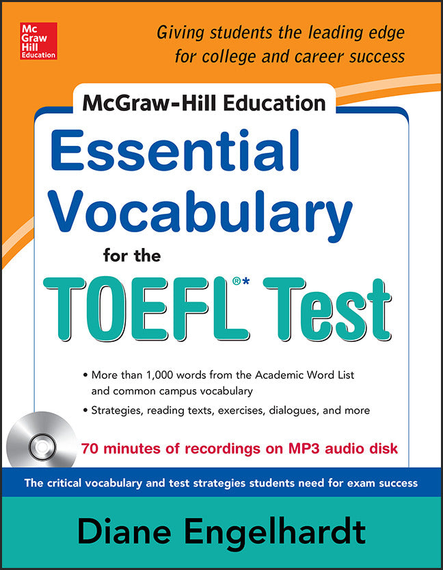 Mcgraw Hill Education Essential Vocabulary For The Toefl Test With Audio Disk