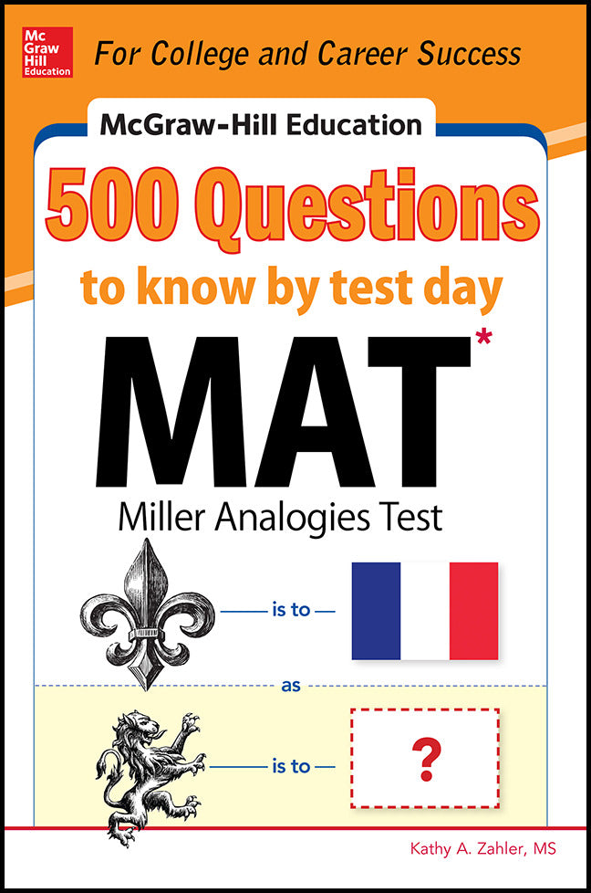 Mcgraw Hill Education 500 Mat Questions To Know By Test Day
