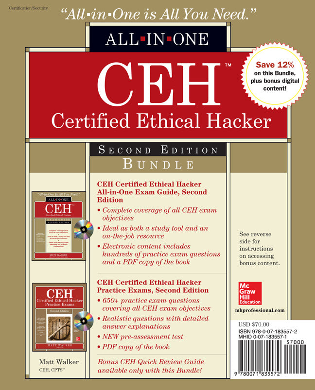 Ceh Certified Ethical Hacker Bundle Second Edition 2e