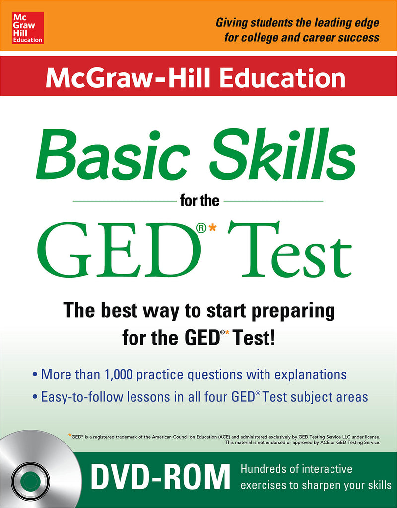 Mcgraw Hill Education Basic Skills For The Ged Test With Dvd Book + Dvd Set