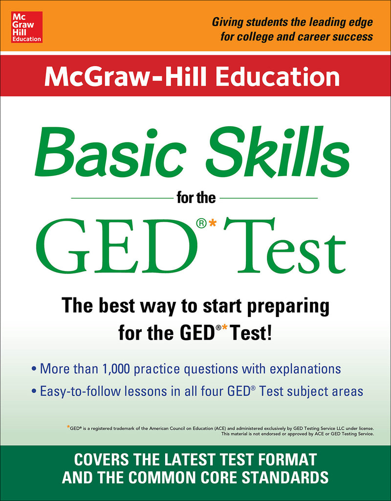 Mcgraw Hill Education Basic Skills For The Ged Test