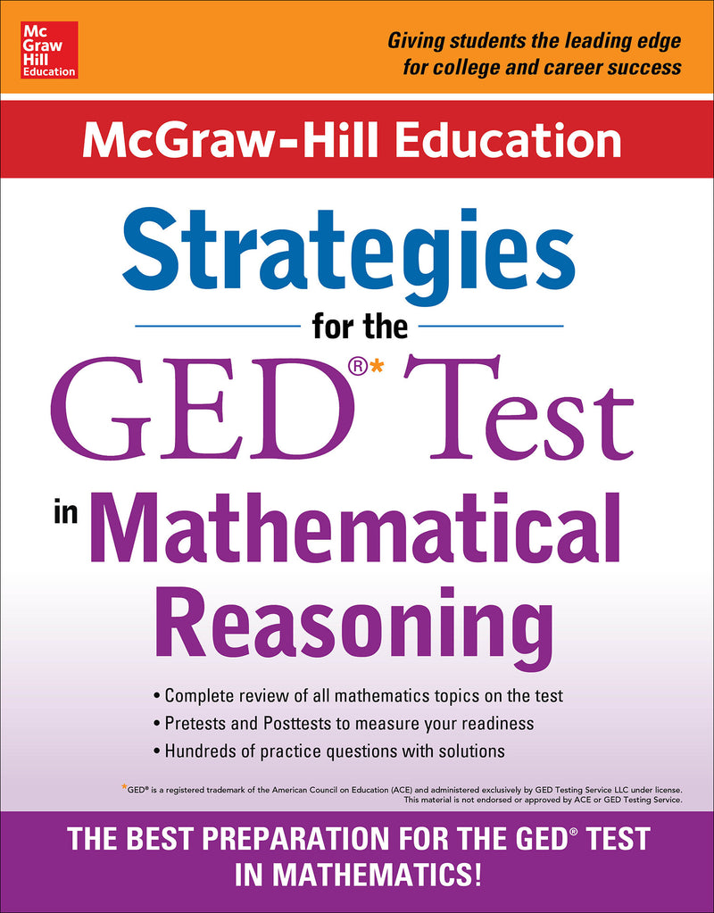 Mcgraw Hill Education Strategies For The Ged Test In Mathematical Reasoning 2e