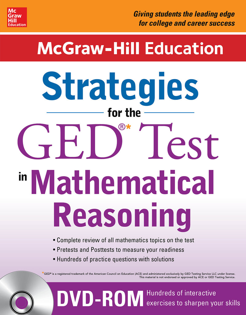 Mcgraw Hill Education Strategies For The Ged Test In Mathematical Reasoning With Cd Rom 2e