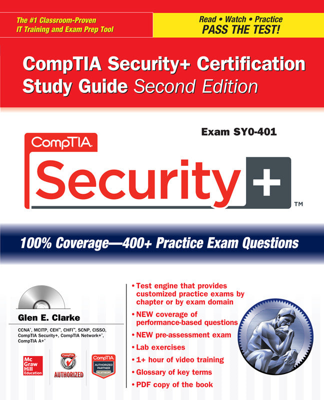 Comptia Security+ Certification Study Guide Second Edition Exam Sy0 401 2e