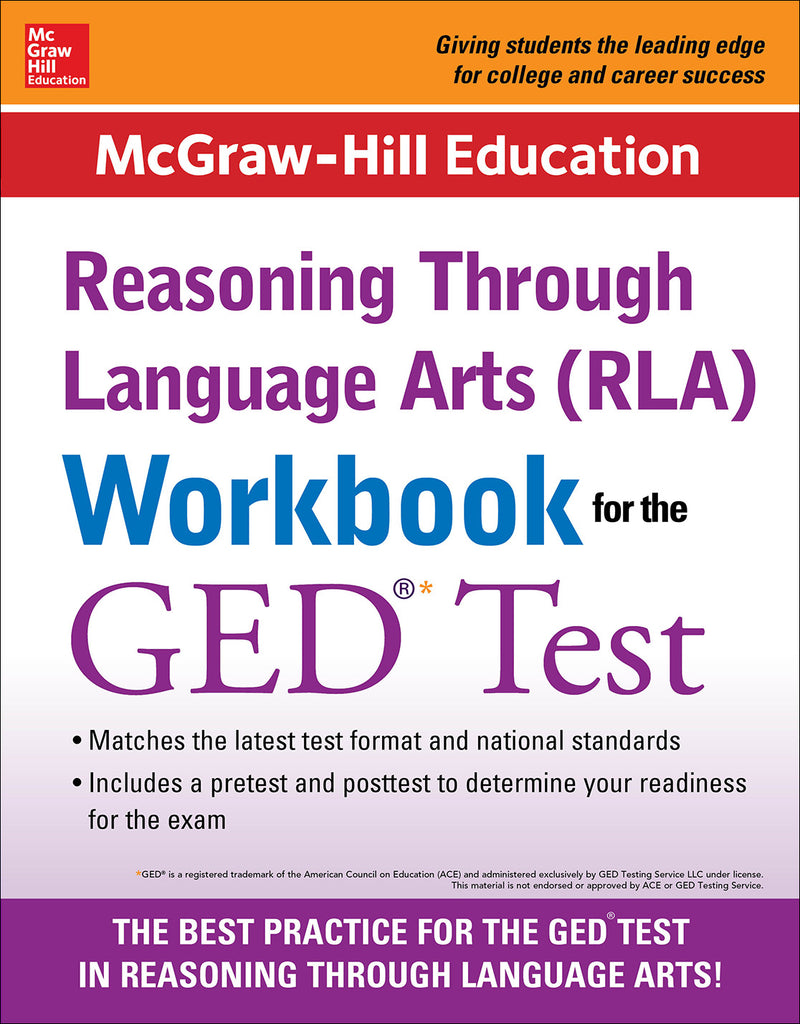 Mcgraw Hill Education Rla Workbook For The Ged Test