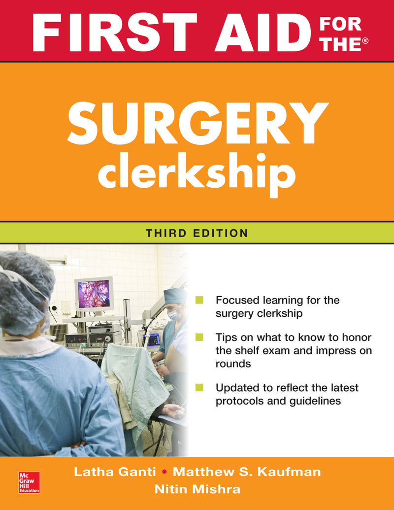 First Aid For The Surgery Clerkship Third Edition 3e