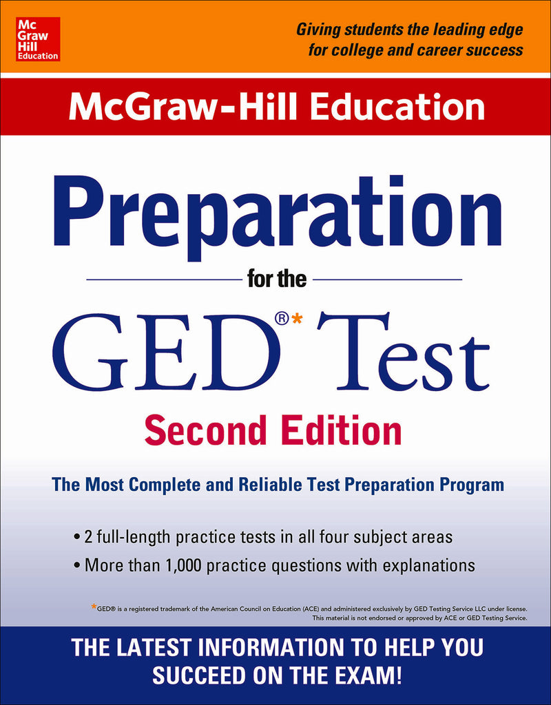 Mcgraw Hill Education Preparation For The Ged Test 2nd Edition 2e