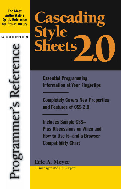 Cascading Style Sheets 2.0 Programmers Reference