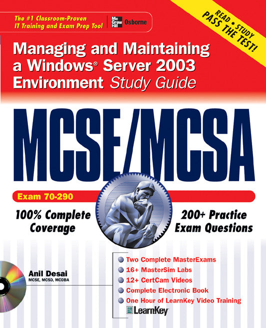 Mcse Mcsa Managing & Maintaining A Windows Server 2003 Environment Study Guide Exam 70 290