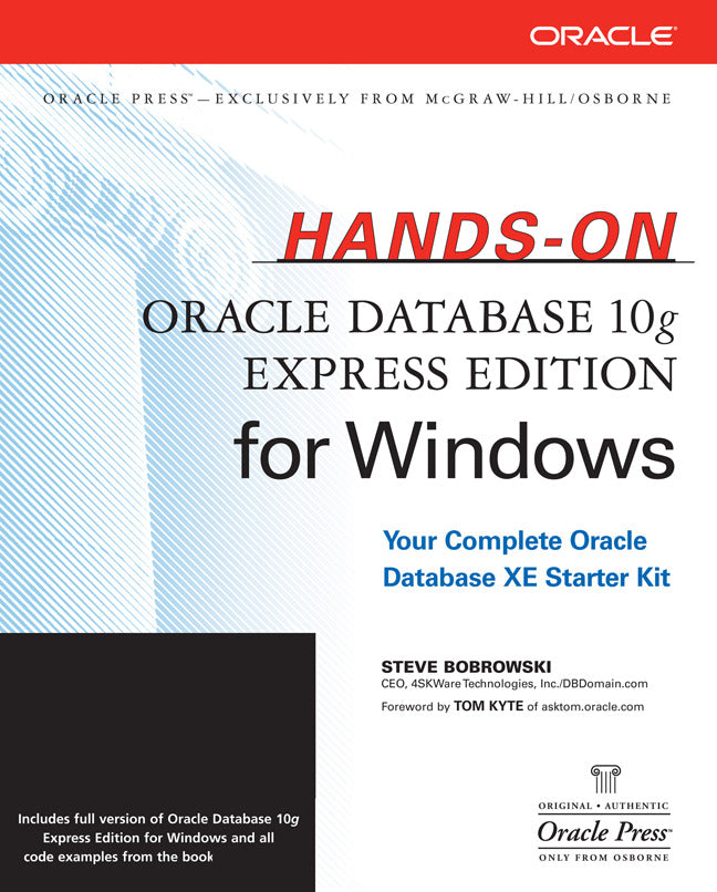 Hands On Oracle Database 10g Express Edition For Windows